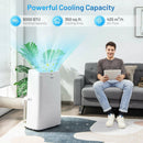9000BTU 3-in-1 Portable Air Conditioner with Remote-White by LJGDeals