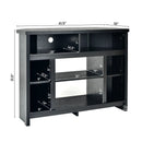 Modern Corner TV Stand with Adjustable Shelves for TVs up to 48 Inch by LJGDeals