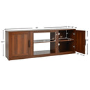 TV Stand with Double Barn Doors for TVs up to 65 Inch by LJGDeals