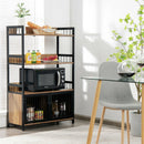 3-Tier Baker's Rack with Storage Cabinet-Rustic Brown by LJGDeals