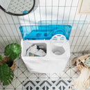 26 LBS Twin Tub Portable Washing Machine with Built-In Drain Pump-Gray by LJGDeals