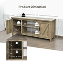 59 Inches TV Stand Media Console Center with Storage Cabinet-Natural by DirectDeals
