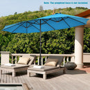 15 Feet Patio Double-Sided Umbrella with Hand-Crank System by LJGDeals