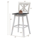 Set of 2 360-Degree Swivel Bar Stools for Home Restaurant by LJGDeals