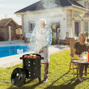 3-in-1 Charcoal BBQ Grill Cambo with Built-in Thermometer by LJGDeals