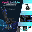 Gaming Chair Adjustable Swivel Computer Chair with Dynamic LED Lights by LJGDeals