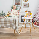 4-in-1 Convertible Baby High Chair Infant Feeding Chair with Adjustable Tray by LJGDeals