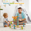 Bamboo Build Run Toy with Marbles for Kids Over 4 by LJGDeals