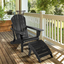 Adirondack Folding Ottoman with All Weather HDPE by LJGDeals