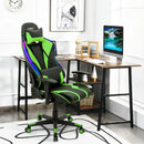 Gaming Chair Adjustable Swivel Computer Chair with Dynamic LED Lights by LJGDeals