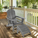 Adirondack Folding Ottoman with All Weather HDPE by LJGDeals