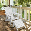 Adirondack Folding Ottoman with All Weather HDPE by LJGDeals