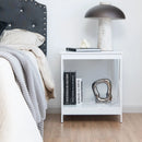 2-Tier Side Table with X-shape Design and 4 Solid Legs by LJGDeals