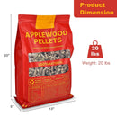 20 Pounds Apple Wood Pellets 100% All-Natural for Pellet Grills by LJGDeals