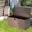 105 Gallon All Weather Large Deck Box Lockable Storage Container by LJGDeals
