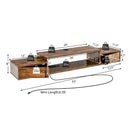 55 Inches Floating TV Stand with Power Outlet by LJGDeals