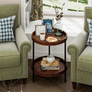 2-Tier Retro End Table with Bottom Shelf by LJGDeals