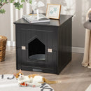 Cat Litter Box Enclosure with Flip Magnetic Half Door by LJGDeals