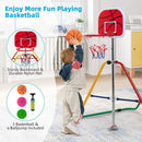 Kids Folding Horizontal Bar with 4 Adjustable Heights by LJGDeals