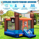 Pirate-Themed Inflatable Bounce Castle with Large Jumping Area and 735W Blower by LJGDeals