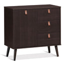 3-drawer Sideboard Storage Display Cabinet-Brown by LJGDeals