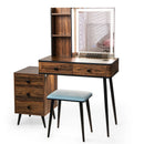 Vanity Makeup Table Set with Lighted Mirror by LJGDeals