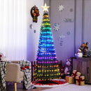 6.2 Feet Pop-up Lighted Christmas Tree with 282 RGB LED Lights-Green by LJGDeals