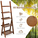 5-Tier Bamboo Ladder Shelf for Home Use by LJGDeals