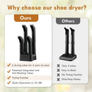 Prevent Odor Mold & Bacteria 4 Shoe Electric Dryer with Timer by LJGDeals