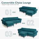 Extra Large Modular L-shaped Sectional Sofa with Reversible Chaise for 4-5 People by LJGDeals