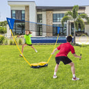 Portable Badminton Set Outdoor Sport Game Set with 2 Shuttlecocks by LJGDeals