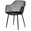 Set of 4 Heavy Duty Modern Dining Chair with Airy Hollow Backrest by LJGDeals