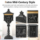 Retro Cast Aluminum Mailbox Security Postal Letter Box with Baffle Door by LJGDeals