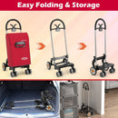 Folding Shopping Cart Utility Hand Truck with Rolling Swivel Wheels by DirectDeals