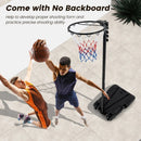 8.5 to 10 FT Adjustable Portable Basketball Hoop Stand with Fillable Base and 2 Wheels by LJGDeals