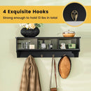 Wall Mount Cubby Organizer Hooks Entryway Storage Shelf by LJGDeals