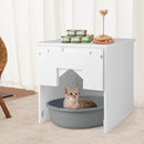 Cat Litter Box Enclosure with Flip Magnetic Half Door by LJGDeals