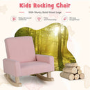 Kids Rocking Chair with Solid Wood Legs by LJGDeals