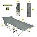 Wide Foldable Camping Cot with Carry Bag by LJGDeals