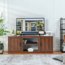 TV Stand with Double Barn Doors for TVs up to 65 Inch by LJGDeals