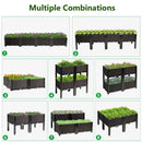 Set of 4 Elevated Flower Vegetable Herb Grow Planter Box by LJGDeals