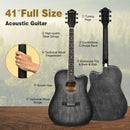 41 Inch Full Size Cutaway Acoustic Guitar Set for Beginner by LJGDeals