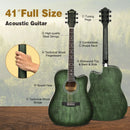 41 Inch Full Size Cutaway Acoustic Guitar Set for Beginner by LJGDeals