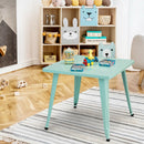 27 Inch Kids Square Steel Table Play Learn Activity Table-Blue by LJGDeals