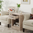 Compact Nightstand with Drawer and Shelf by LJGDeals