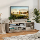 63 Inch TV Stand with Push-to-Open Door Cabinet for TVs up to 75 Inch by LJGDeals