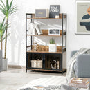 3-Tier Baker's Rack with Storage Cabinet-Rustic Brown by LJGDeals