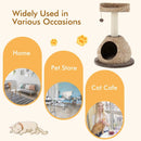 28 Inches Hand-Made Cat Tree Tower with Jump Platform by LJGDeals