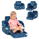 3-in-1 Convertible Kid Sofa Bed Flip-Out Chair Lounger for Toddler by LJGDeals