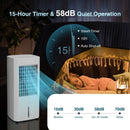 3-in-1 Evaporative Air Cooler with 3 Modes-White by LJGDeals